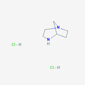 molecular formula C6H14Cl2N2 B1337661 1,4-Diazabicyclo[3.2.1]octane dihydrochloride CAS No. 5492-61-5