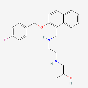 1-({2-[({2-[(4-Fluorobenzyl)oxy]naphthalen-1-yl}methyl)amino]ethyl}amino)propan-2-ol