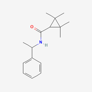 2,2,3,3-tetramethyl-N-(1-phenylethyl)cyclopropanecarboxamide