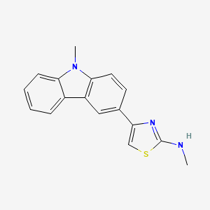 N-methyl-N-[4-(9-methyl-9H-carbazol-3-yl)-1,3-thiazol-2-yl]amine