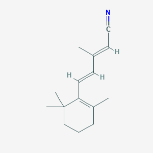 molecular formula C15H21N B133767 (2E,4E)-3-甲基-5-(2,6,6-三甲基环己烯-1-基)戊-2,4-二烯腈 CAS No. 5299-98-9