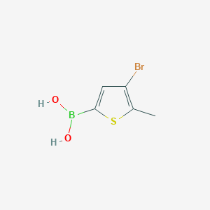 molecular formula C5H6BBrO2S B133770 (4-Bromo-5-methylthiophen-2-yl)boronic acid CAS No. 154566-69-5