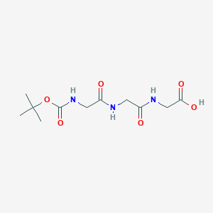 molecular formula C11H19N3O6 B1337700 Boc-甘氨酰-甘氨酰-甘氨酰-OH CAS No. 28320-73-2