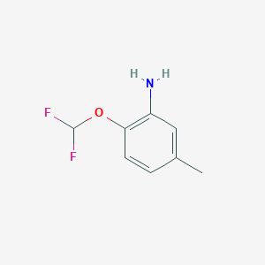 molecular formula C8H9F2NO B1337708 2-(二氟甲氧基)-5-甲基苯胺 CAS No. 832739-40-9