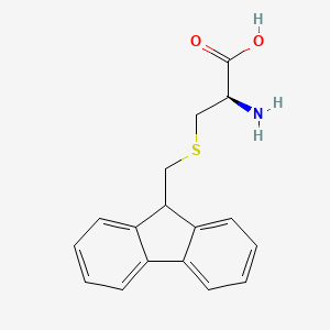 molecular formula C17H17NO2S B1337710 (R)-3-(((9H-芴-9-基)甲基)硫基)-2-氨基丙酸 CAS No. 84888-38-0