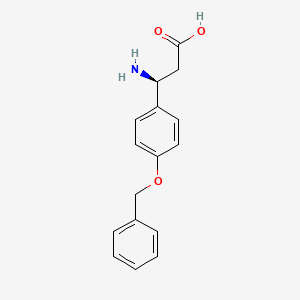 molecular formula C16H17NO3 B1337716 (s)-3-(p-Benzyloxyphenyl)-beta-alanine CAS No. 218278-65-0
