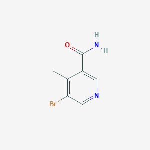 molecular formula C7H7BrN2O B1337717 5-Bromo-4-methyl-3-pyridinecarboxamide CAS No. 677702-08-8