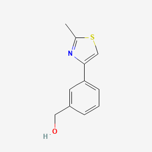 B1337730 [3-(2-Methyl-1,3-thiazol-4-yl)phenyl]methanol CAS No. 850375-06-3