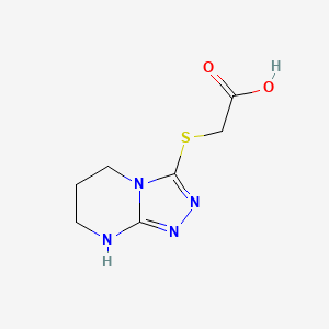 2-(1,5,6,7-Tetrahydro-[1,2,4]triazolo[4,3-a]pyrimidin-3-ylsulfanyl)acetic acid