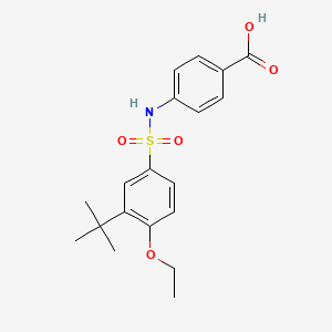 4-{[(3-Tert-butyl-4-ethoxyphenyl)sulfonyl]amino}benzoic acid