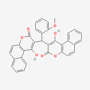 1-hydroxy-2-[(1-hydroxy-3-oxo-3H-benzo[f]chromen-2-yl)(2-methoxyphenyl)methyl]-3H-benzo[f]chromen-3-one