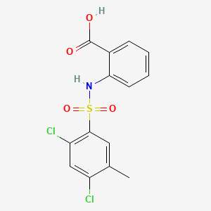 2-{[(2,4-Dichloro-5-methylphenyl)sulfonyl]amino}benzoic acid