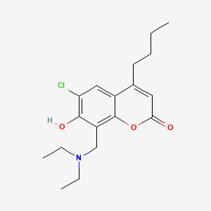 4-butyl-6-chloro-8-[(diethylamino)methyl]-7-hydroxy-2H-chromen-2-one