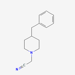 B1337754 2-(4-Benzylpiperidino)acetonitrile CAS No. 25842-31-3