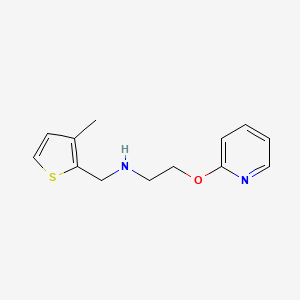 N-[(3-methylthiophen-2-yl)methyl]-2-(pyridin-2-yloxy)ethanamine