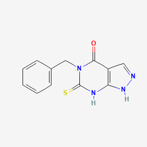 5-Benzyl-6-sulfanylidene-1,2-dihydropyrazolo[3,4-d]pyrimidin-4-one