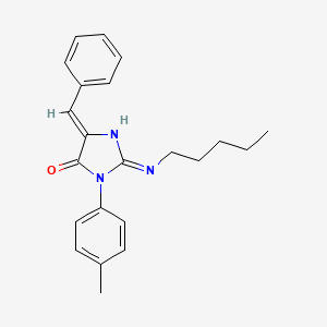 (5Z)-5-benzylidene-3-(4-methylphenyl)-2-(pentylamino)imidazol-4-one