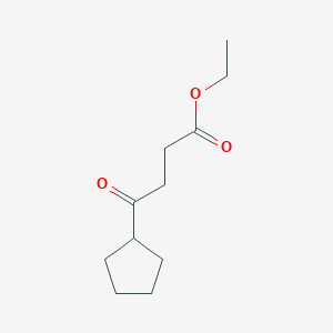 molecular formula C11H18O3 B1337772 4-环戊基-4-氧代丁酸乙酯 CAS No. 898753-83-8