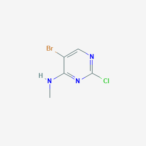 molecular formula C5H5BrClN3 B1337774 5-溴-2-氯-N-甲基嘧啶-4-胺 CAS No. 205672-24-8