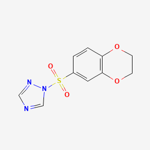 1-(2,3-dihydro-1,4-benzodioxin-6-ylsulfonyl)-1H-1,2,4-triazole