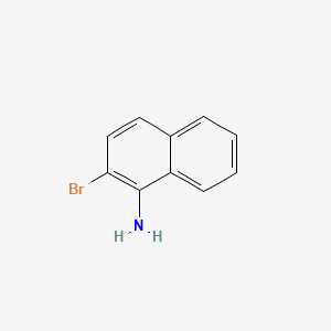 molecular formula C10H8BrN B1337802 1-氨基-2-溴萘 CAS No. 771-14-2