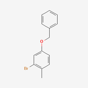 molecular formula C14H13BrO B1337804 4-(苄氧基)-2-溴-1-甲苯 CAS No. 60710-40-9