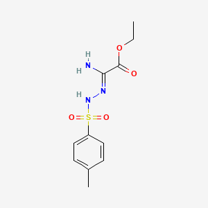 Ethyl amino{[(4-methylphenyl)sulfonyl]hydrazono}acetate