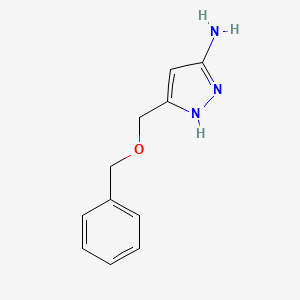 molecular formula C11H13N3O B1337813 5-((苄氧基)甲基)-1H-吡唑-3-胺 CAS No. 393590-62-0