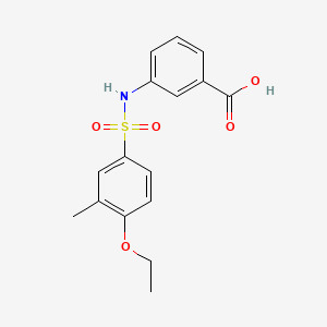 3-{[(4-Ethoxy-3-methylphenyl)sulfonyl]amino}benzoic acid