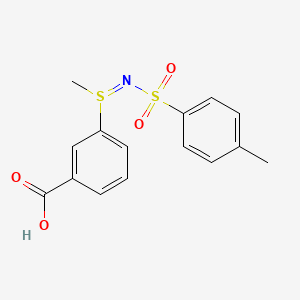 3-{Methyl[(4-methylphenyl)sulfonyl]sulfinimidoyl}benzoic acid