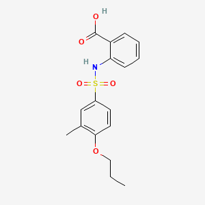 2-{[(3-Methyl-4-propoxyphenyl)sulfonyl]amino}benzoic acid