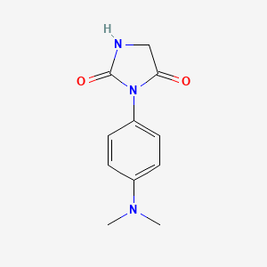 B1337823 3-[4-(Dimethylamino)phenyl]imidazolidine-2,4-dione CAS No. 111256-82-7