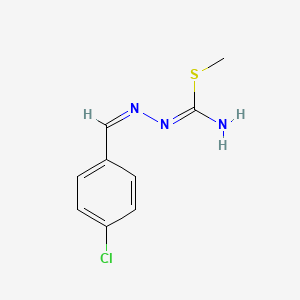 methyl N'-(4-chlorobenzylidene)hydrazonothiocarbamate