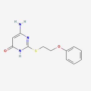 6-amino-2-(2-phenoxyethylsulfanyl)-1H-pyrimidin-4-one