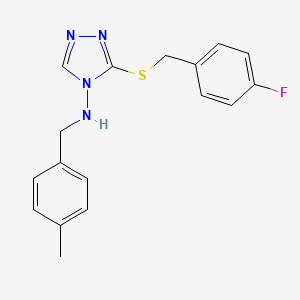 3-[(4-fluorobenzyl)sulfanyl]-N-(4-methylbenzyl)-4H-1,2,4-triazol-4-amine