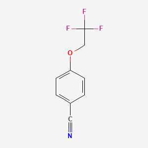 molecular formula C9H6F3NO B1337854 4-(2,2,2-三氟乙氧基)苯甲腈 CAS No. 56935-76-3