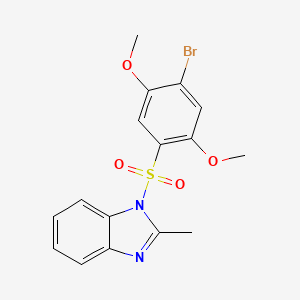 1-[(4-bromo-2,5-dimethoxyphenyl)sulfonyl]-2-methyl-1H-benzimidazole