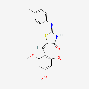 (5E)-2-(4-methylanilino)-5-[(2,4,6-trimethoxyphenyl)methylidene]-1,3-thiazol-4-one