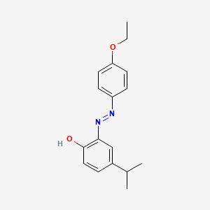 molecular formula C17H20N2O2 B13378597 2-[(4-Ethoxyphenyl)diazenyl]-4-isopropylphenol 