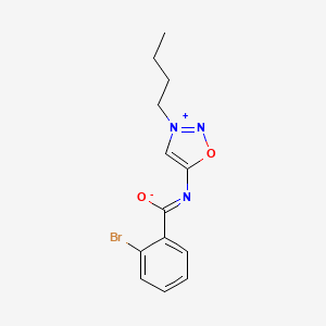 2-bromo-N-(3-butyl-1,2,3-oxadiazol-3-ium-5-yl)benzenecarboximidate