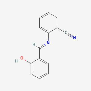 2-[(2-Hydroxy-benzylidene)-amino]-benzonitrile