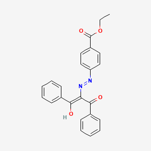 Ethyl 4-[2-(1-benzoyl-2-oxo-2-phenylethylidene)hydrazino]benzoate