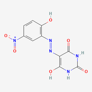 5-[(2-Hydroxy-5-nitrophenyl)hydrazinylidene]-1,3-diazinane-2,4,6-trione