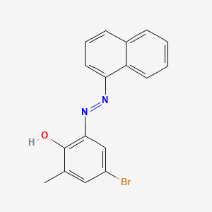 4-Bromo-2-methyl-6-(1-naphthyldiazenyl)phenol