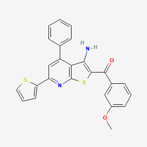 [3-Amino-4-phenyl-6-(2-thienyl)thieno[2,3-b]pyridin-2-yl](3-methoxyphenyl)methanone