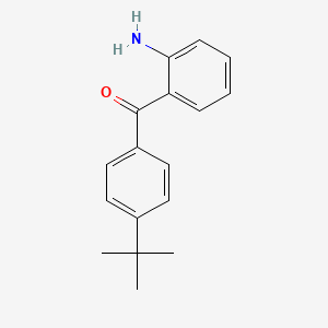 molecular formula C17H19NO B1337878 (2-氨基苯基)-(4-叔丁基苯基)-甲苯酮 CAS No. 461694-82-6