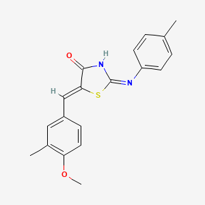 (5Z)-5-[(4-methoxy-3-methylphenyl)methylidene]-2-(4-methylanilino)-1,3-thiazol-4-one