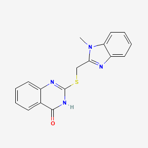 2-[(1-methylbenzimidazol-2-yl)methylsulfanyl]-1H-quinazolin-4-one