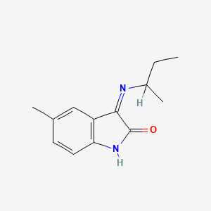 3-(Butan-2-ylamino)-5-methylindol-2-one