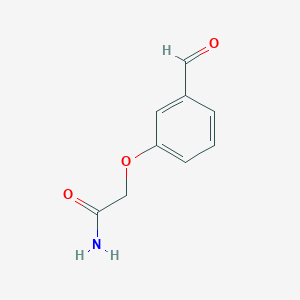 B1337922 2-(3-Formylphenoxy)acetamide CAS No. 849015-95-8